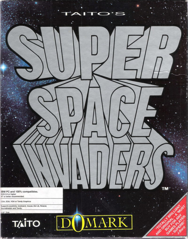 Taito's Super Space Invaders box art