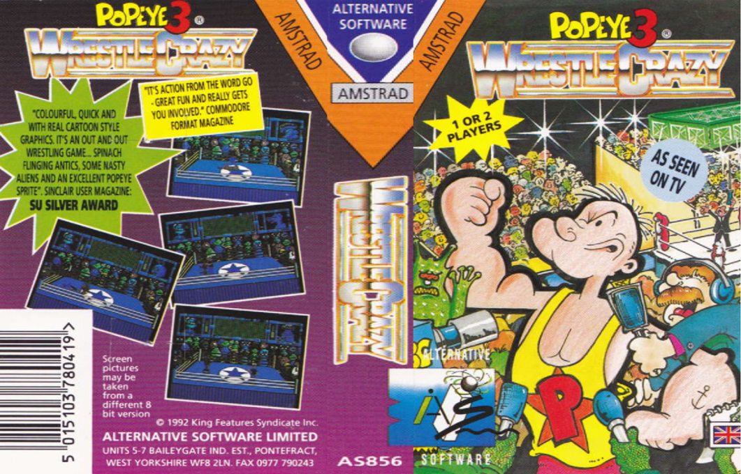 Popeye 3 - Wrestle Crazy — box-texture (EU)