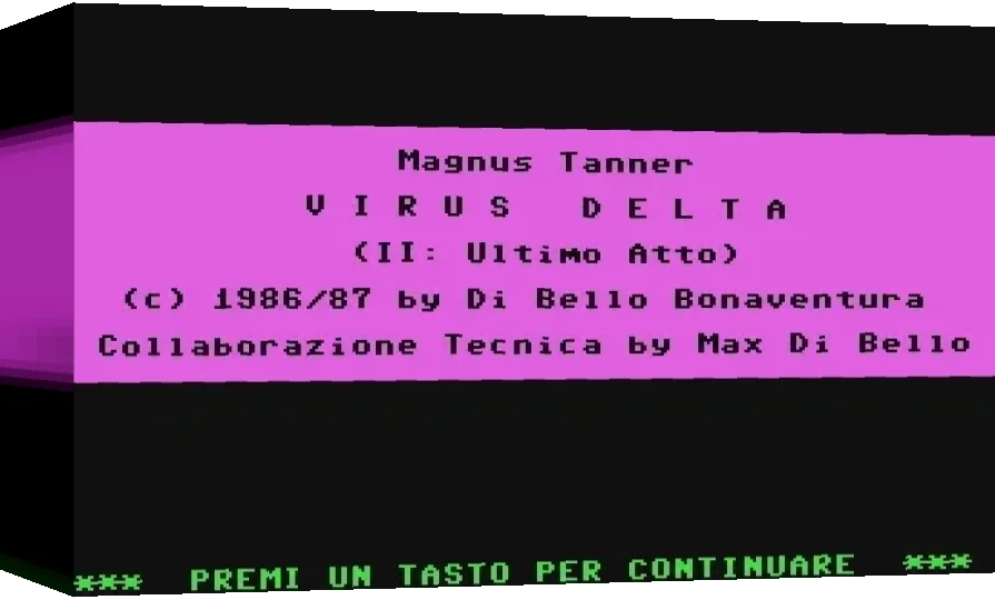 Magnus Tanner : Virus Delta - Ultimo Atto — box-3D (WOR)