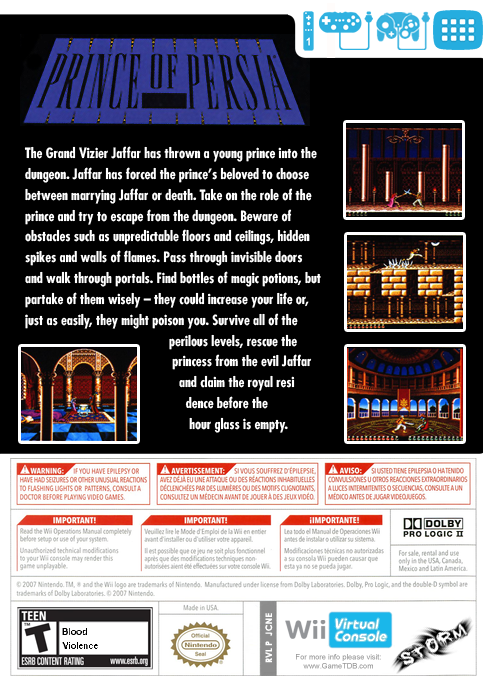 Prince Of Persia — box-2D-back (US)