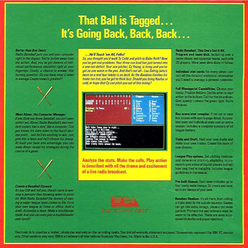 Radio Baseball — box-2D-back (US)