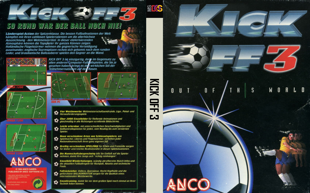 Kick Off 3 — box-texture (DE)