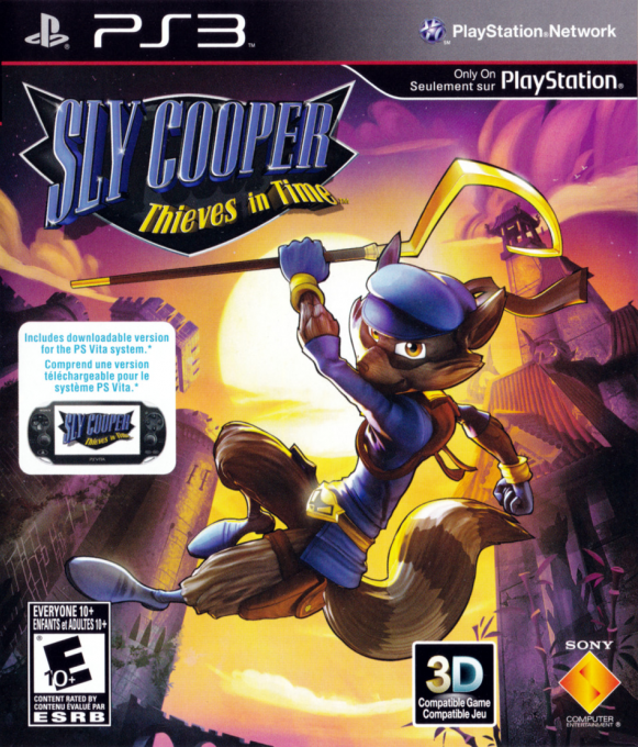 Sly Cooper - Thieves in Time — box-2D (CA)