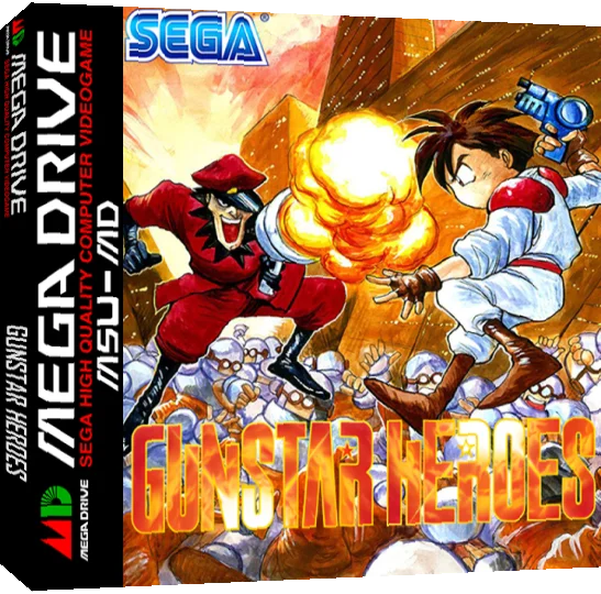 Gunstar Heroes — box-3D (WOR)