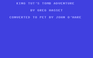 King Tut's Tomb Adventure — sstitle (WOR)