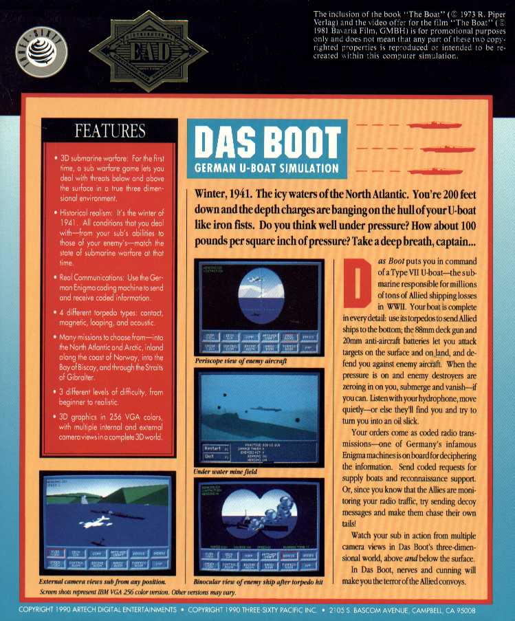 Boot, Das — box-2D-back (WOR)