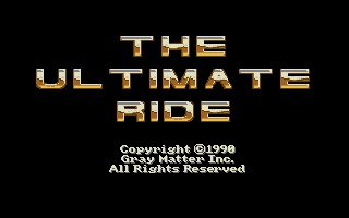 Ultimate Ride, The — sstitle (WOR)