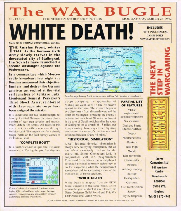 White Death - Battle for Velikiye Luki, November 1942 — box-2D-back (EU)