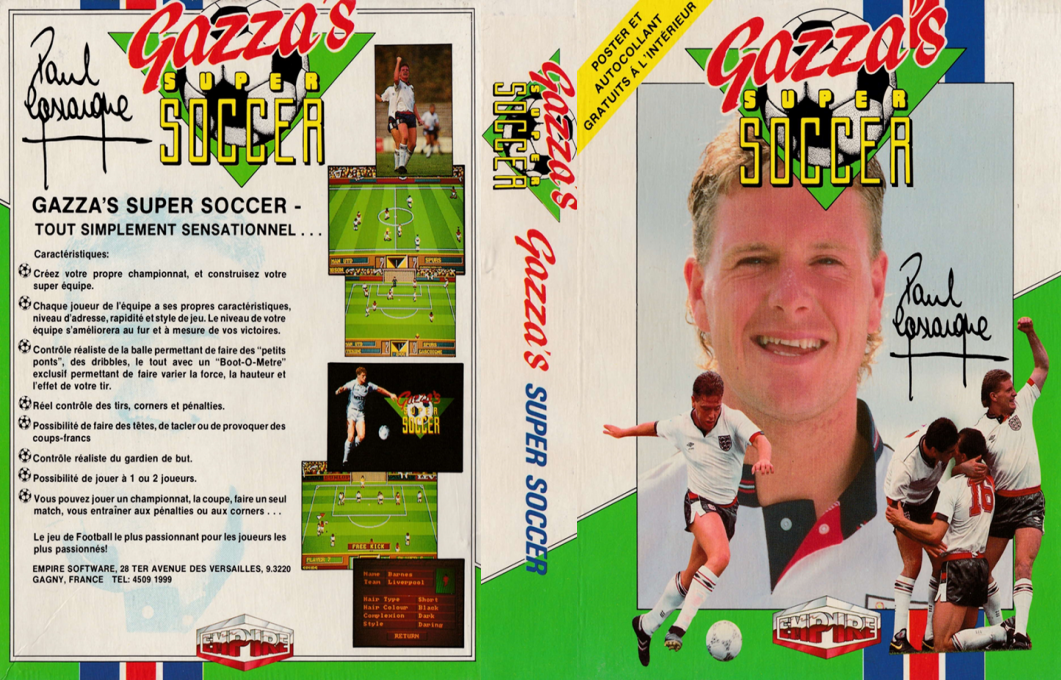 Gazza's Super Soccer — box-texture (FR)