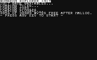 Dungeon Explorer — sstitle (WOR)
