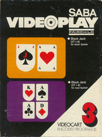 Videocart-3 - Video Blackjack — box-2D (DE)