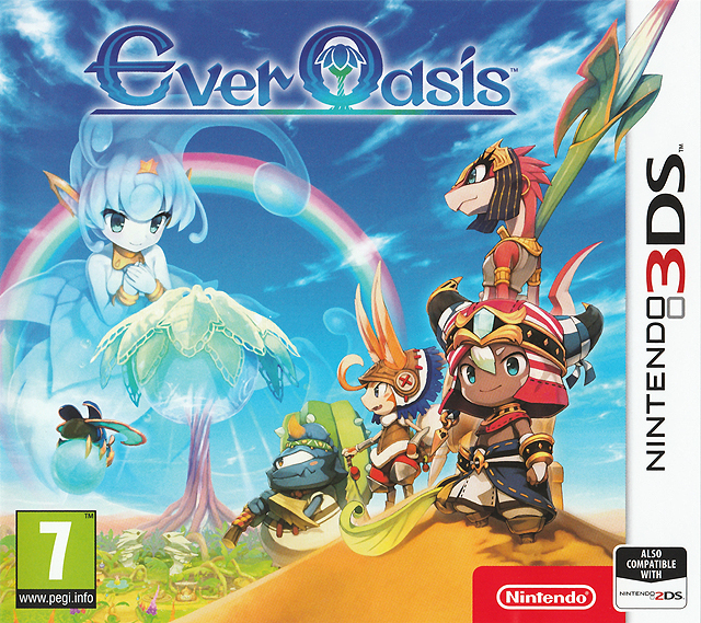 Ever Oasis - Seirei to Tanebito no Mirage — box-2D (EU)