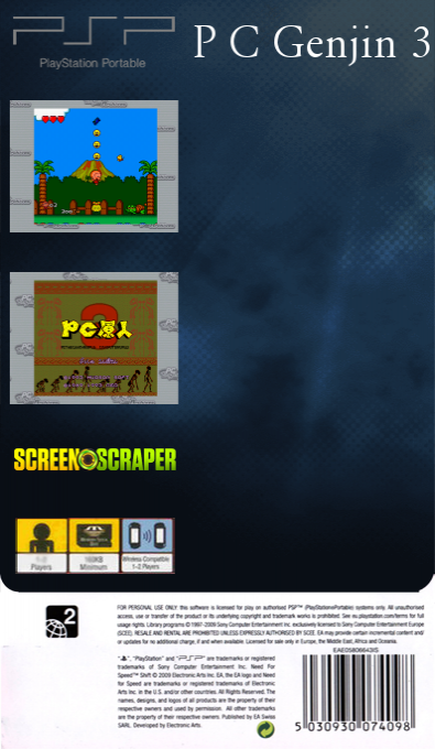 PC Genjin 3 — box-2D-back (SS)