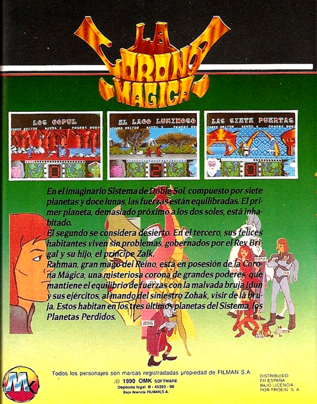 Corona Mágica, La — box-2D-back (SP)
