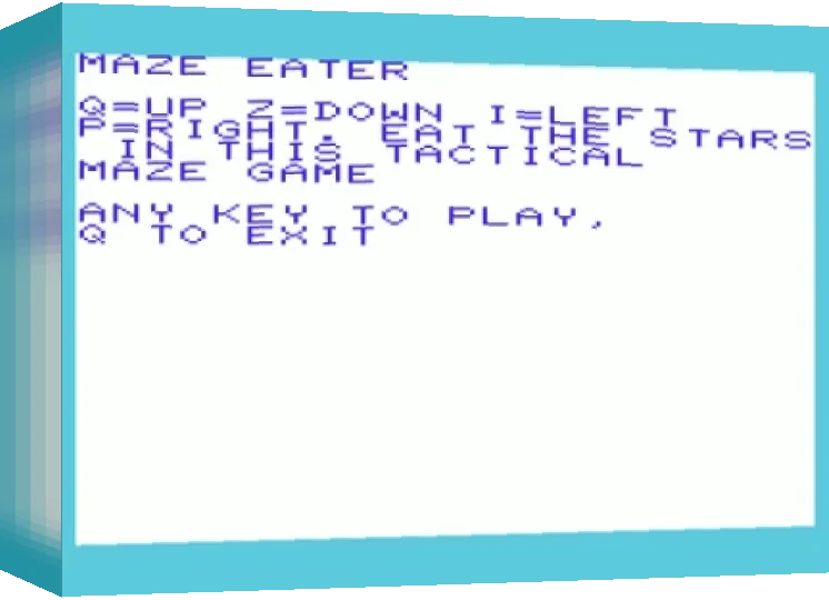 Maze Eater — box-3D (WOR)
