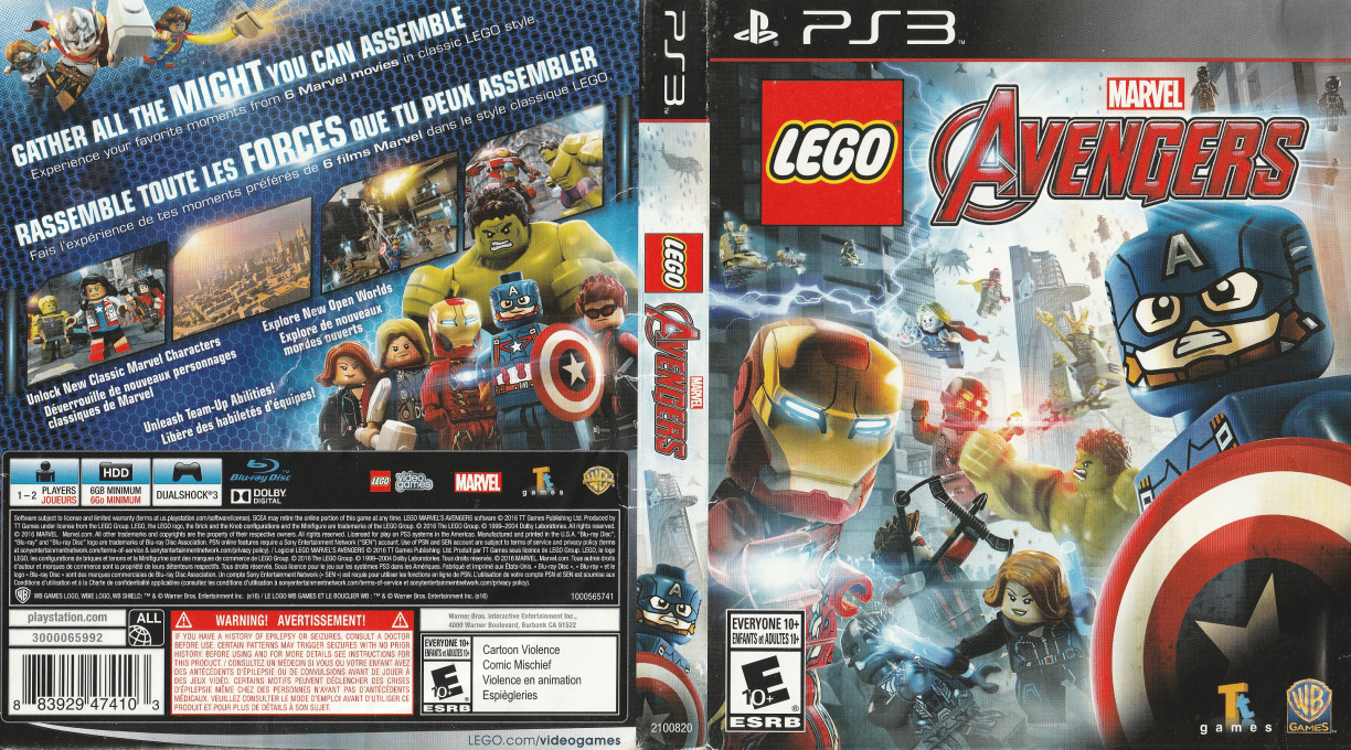 LEGO Marvel Avengers — box-texture (CA)