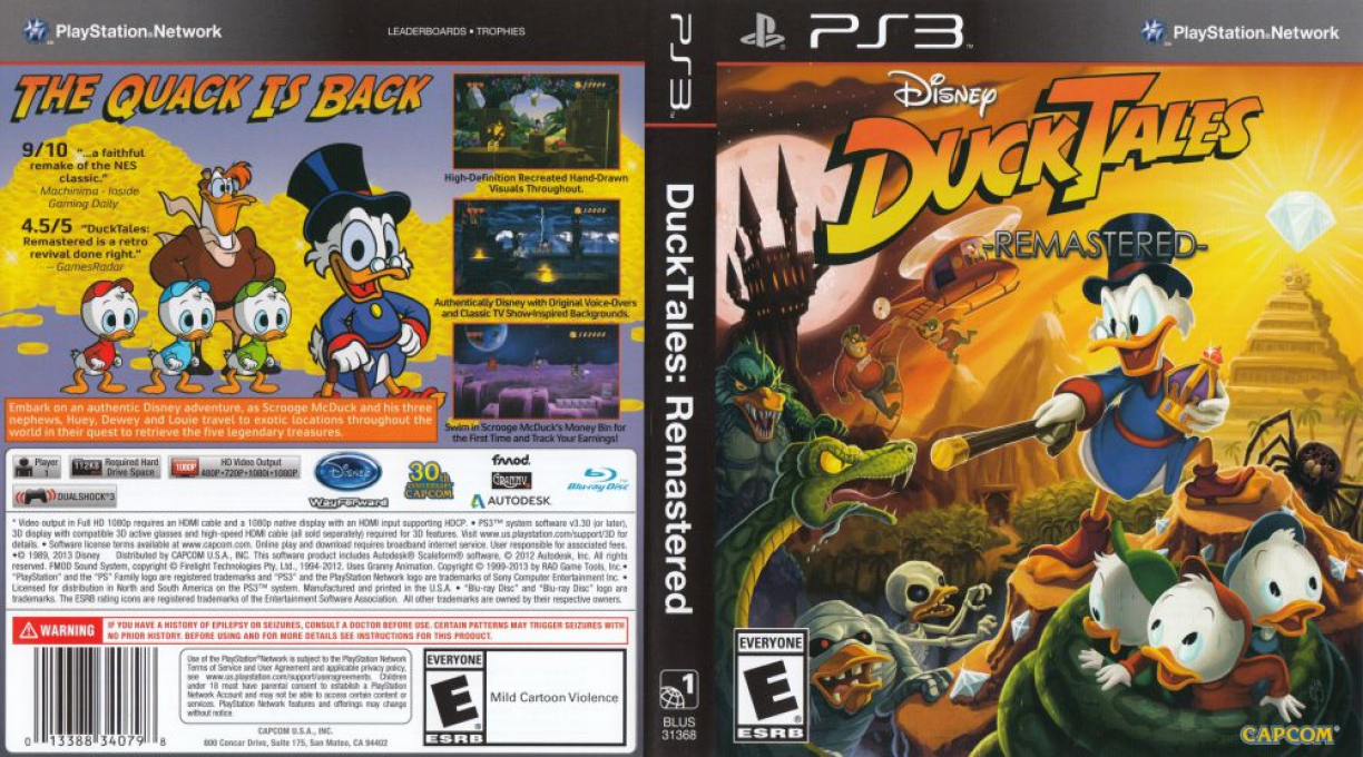 Duck Tales - Remastered — box-texture (US)