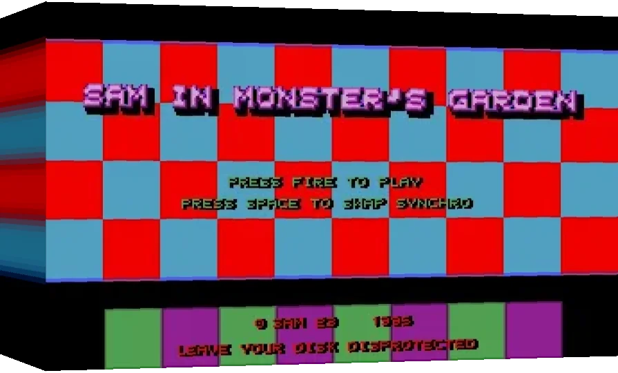 Sam In Monster's Garden — box-3D (WOR)