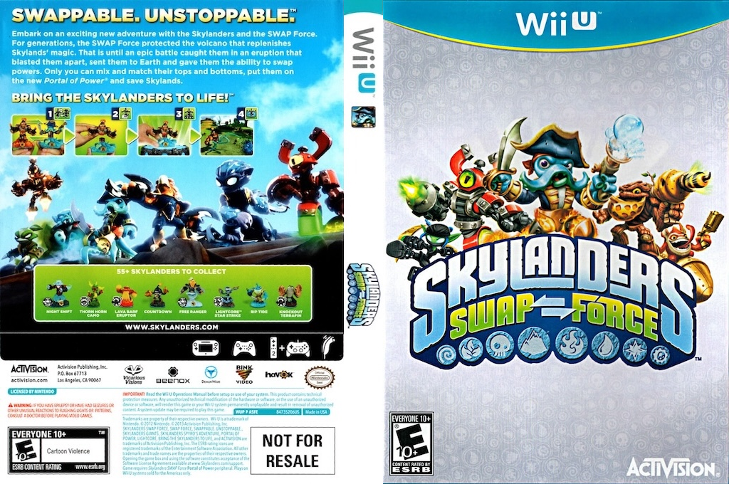 Skylanders Swap Force — box-texture (US)