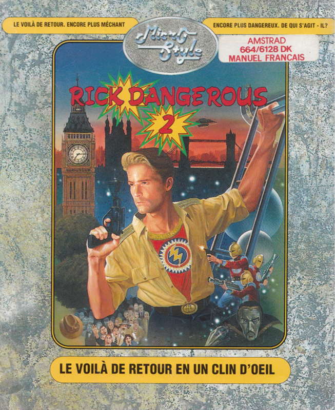 Rick Dangerous 2 — box-2D (FR)