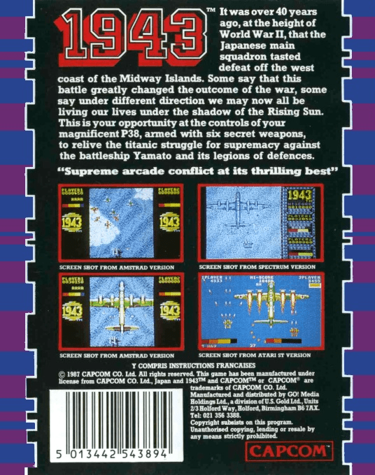 1943 - The Battle Of Midway — box-2D-back (EU)