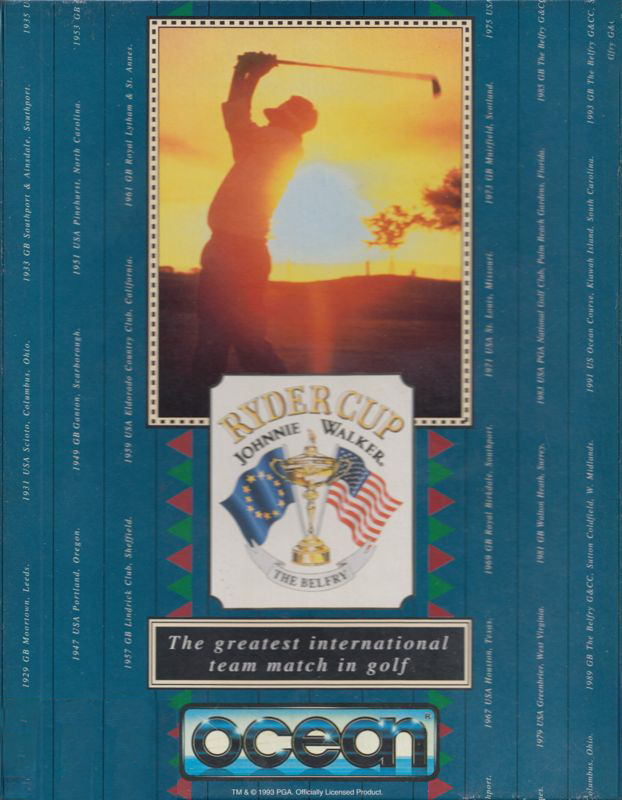 Ryder Cup - Johnnie Walker box art