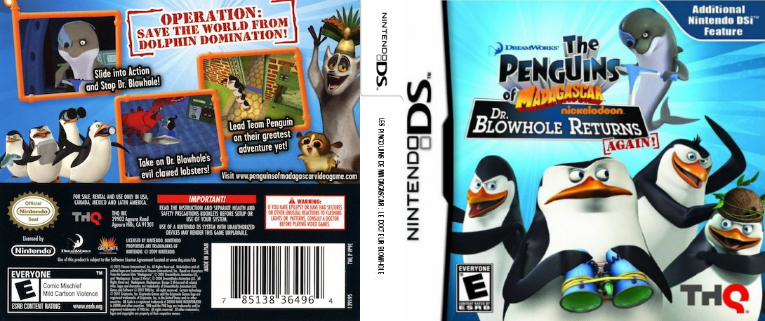 Penguins of Madagascar, The - Dr. Blowhole Returns Again! — box-texture (US)