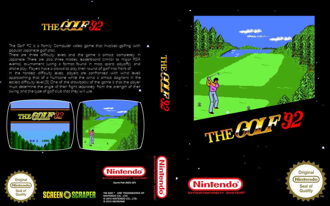 Golf '92, The — box-texture (SS)