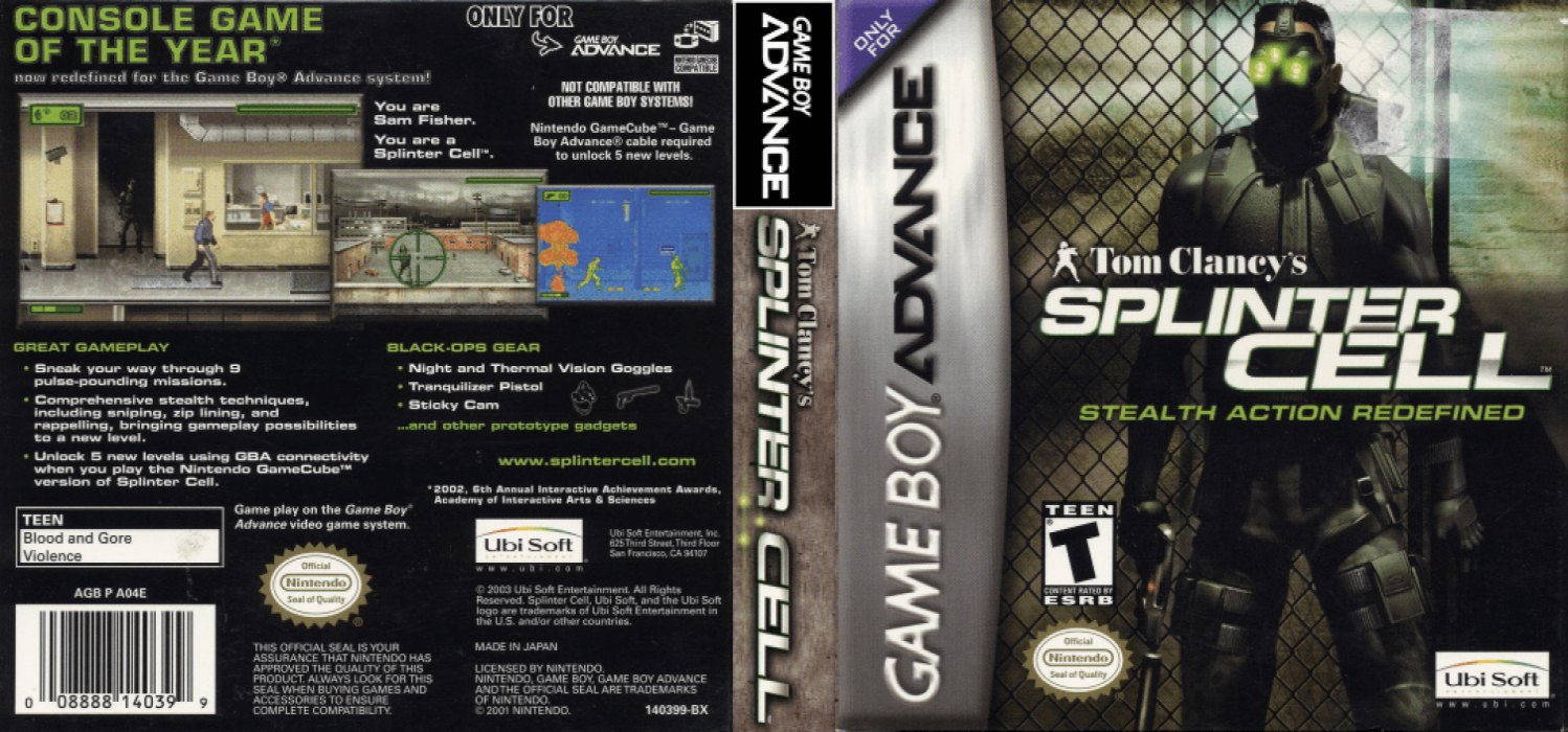 Tom Clancy's Splinter Cell — box-texture (US)