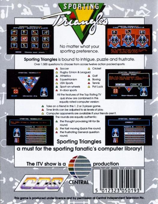 Sporting Triangles — box-2D-back (EU)