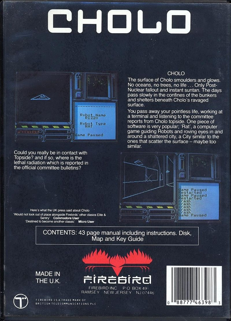 Cholo — box-2D-back (EU)