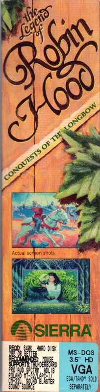 Conquests Of The Longbow - The Legend Of Robin Hood — box-2D-side (US)