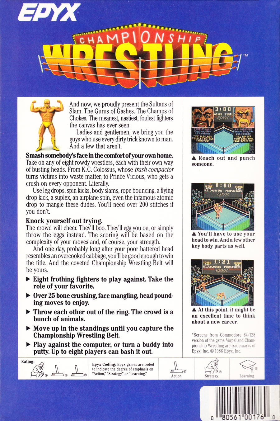 Championship Wrestling — box-2D-back (US)