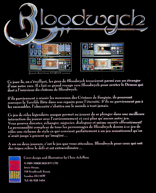 Bloodwych — box-2D-back (FR)
