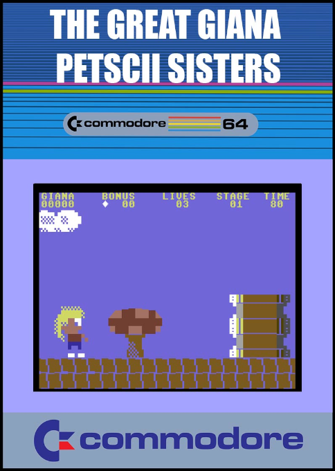 Great Giana PETSCII Sisters, The box art