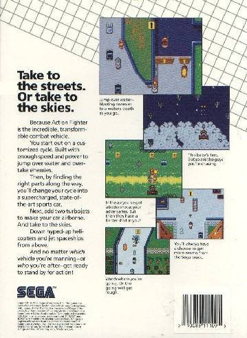 Action Fighter — box-2D-back (US)