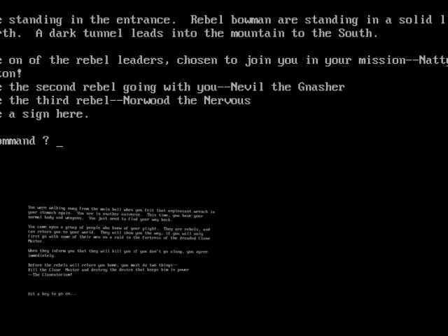 Eamon Adventure Disk III : Assault On The Clone Master — mixrbv2 (WOR)