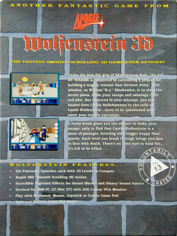 Wolfenstein 3D — box-2D-back (EU)