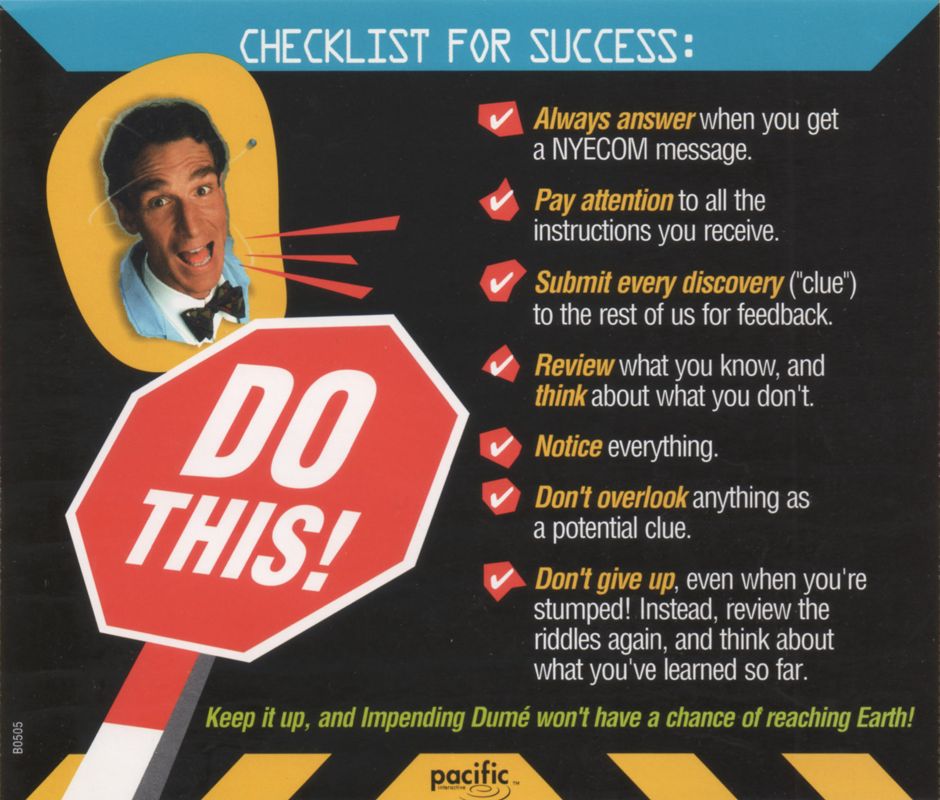 Bill Nye The Science Guy: Stop the Rock! — box-2D-back (WOR)