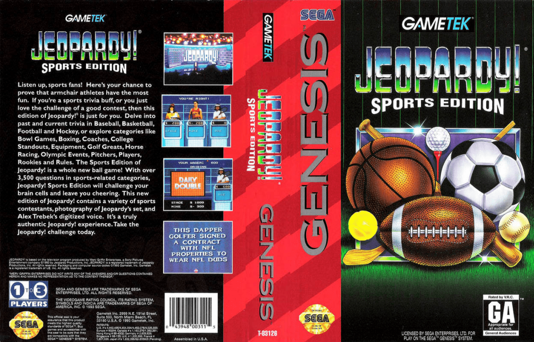 Jeopardy! Sports Edition — box-texture (US)