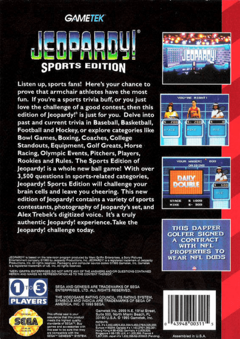 Jeopardy! Sports Edition — box-2D-back (US)