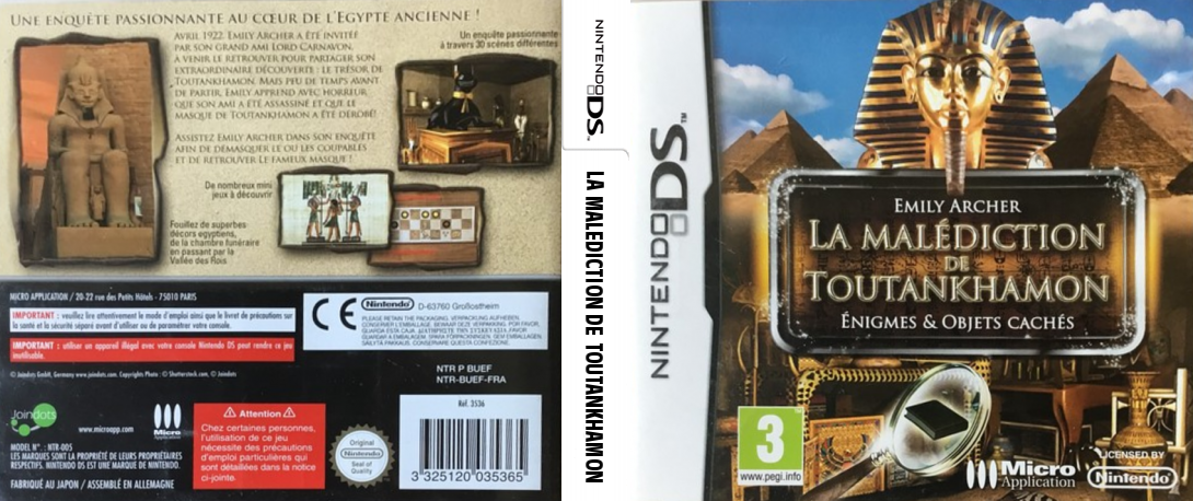 Malediction de Toutankhamon, La - Enigmes & Objets Caches — box-texture (FR)