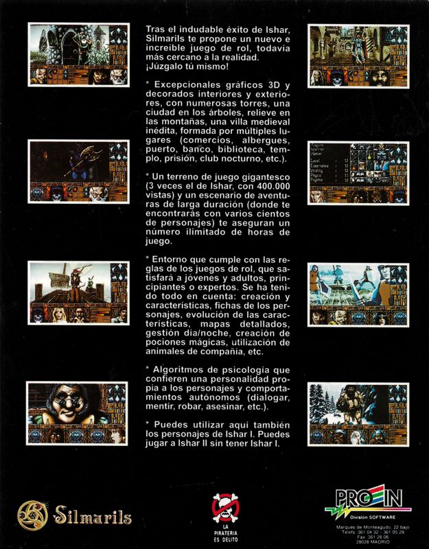 Ishar 2 - Messengers Of Doom — box-2D-back (SP)