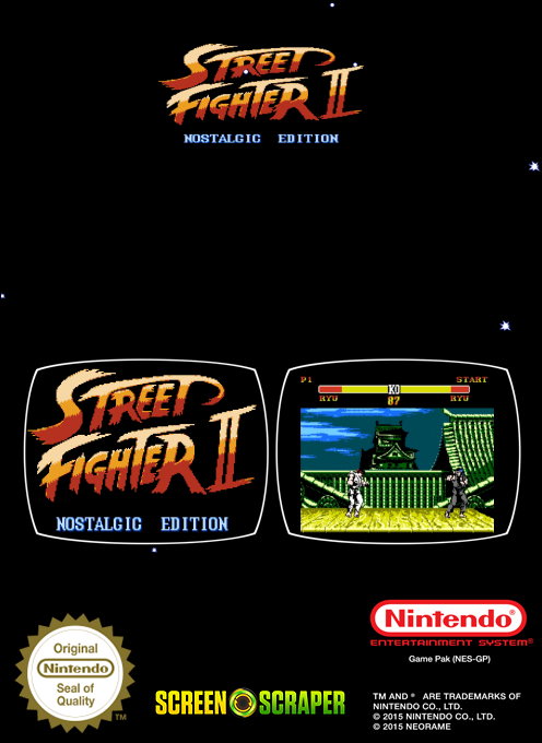 Street Fighter II - Nostalgic Edition — box-2D-back (SS)