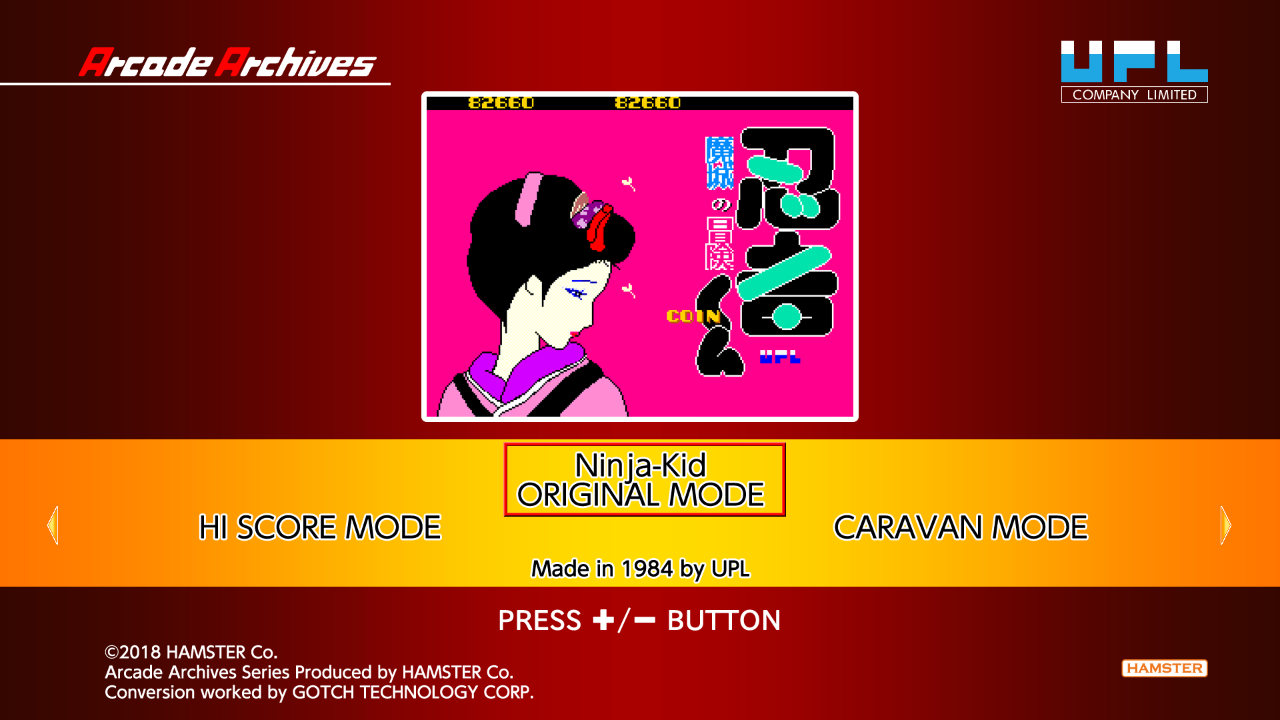 Arcade Archives Ninja-kid — sstitle (WOR)