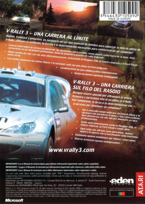 V-Rally 3 — box-2D-back (SP)