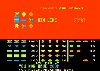 Oranges and Lemons — ss (WOR)