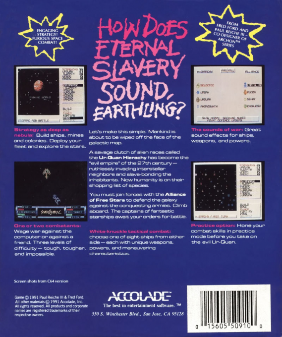 Star Control — box-2D-back (US)