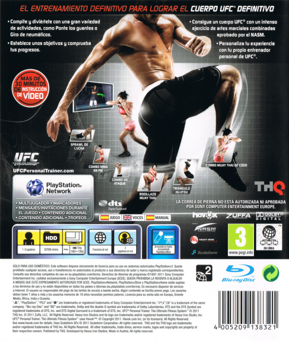 UFC Personal Trainer - The Ultimate Fitness System — box-2D-back (SP)