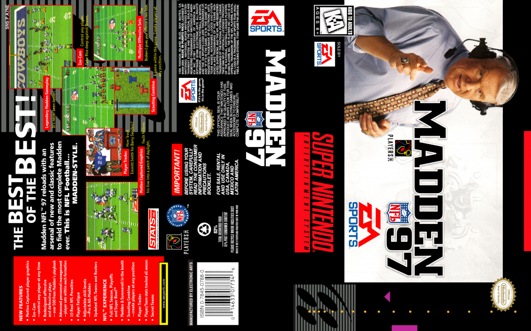 Madden NFL 97 — box-texture (US)